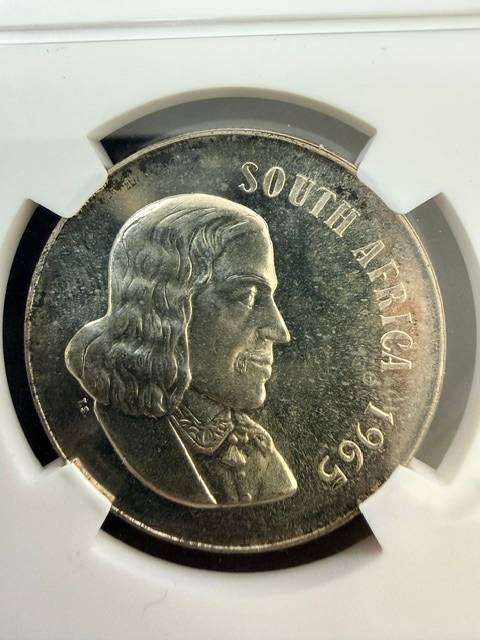 1965 South African Silver R1 - Graded PF65