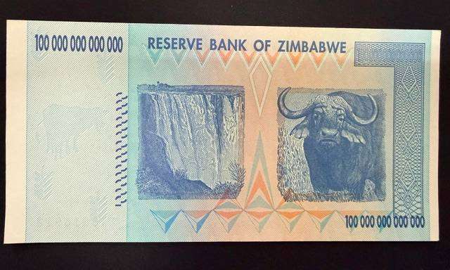 Zimbabwe $100 trillion dollar note - Uncirculated AA prefix
