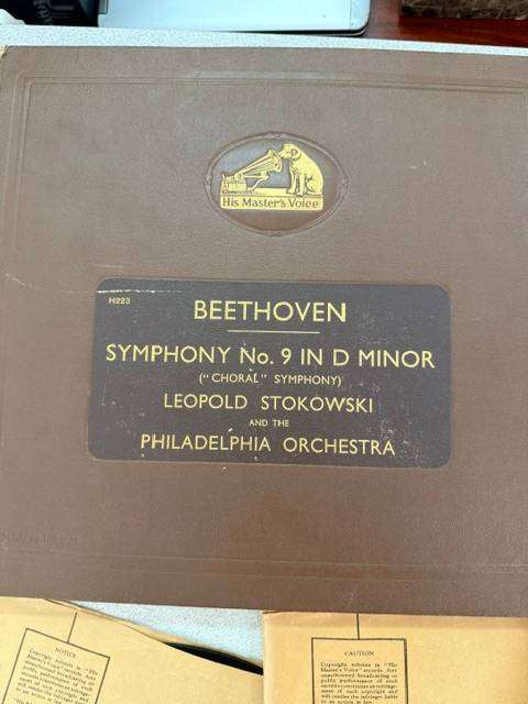 Rare - 1934 His Master's Voice  Beethoven & Leopold Stokowski