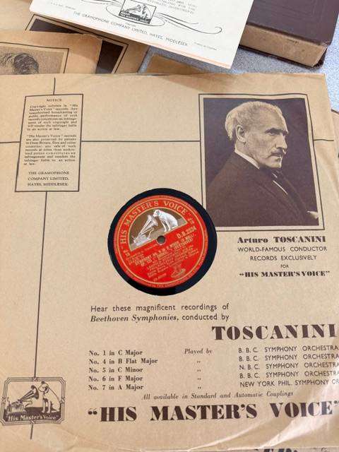 Rare - 1934 His Master's Voice  Beethoven & Leopold Stokowski