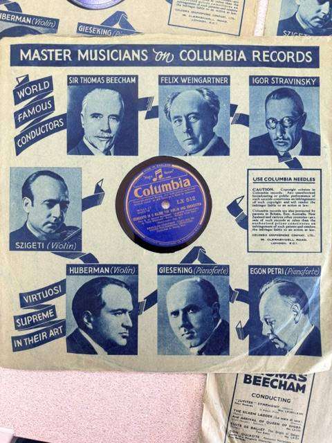 1930s Columbia Records, Blue Label  Master Musicians Set