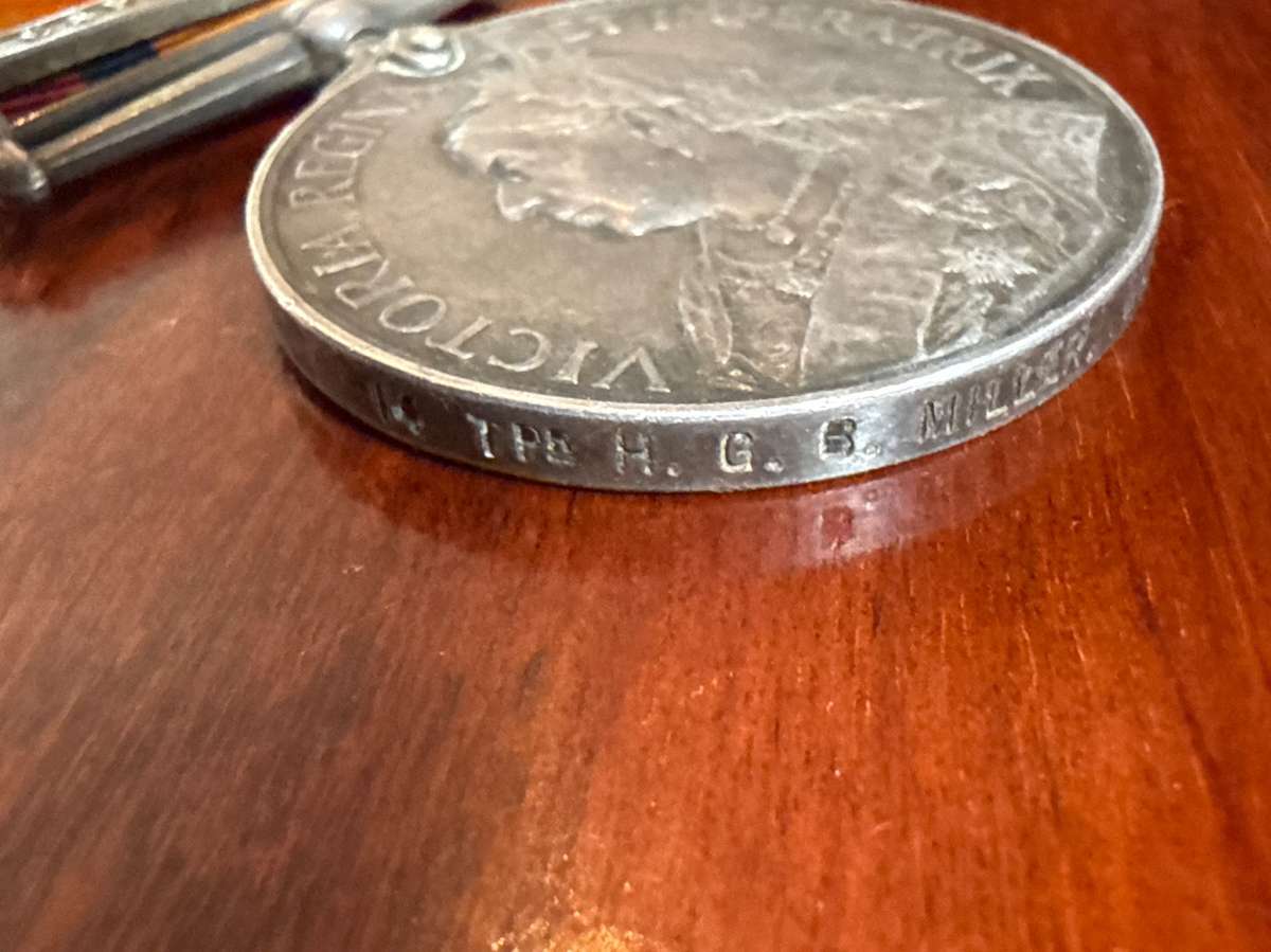 QSA - Queen South Africa Medal - Trooper HCB Miller - Warren's Scouts (LOW NUMBER)