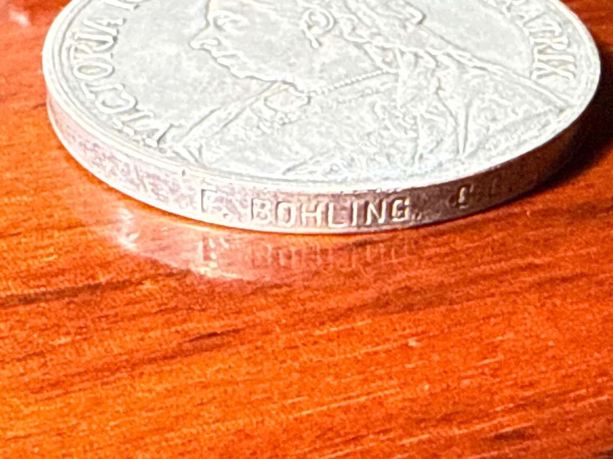 QSA - Queen South Africa Medal - Fireman F Bohling - Cape Government Railways