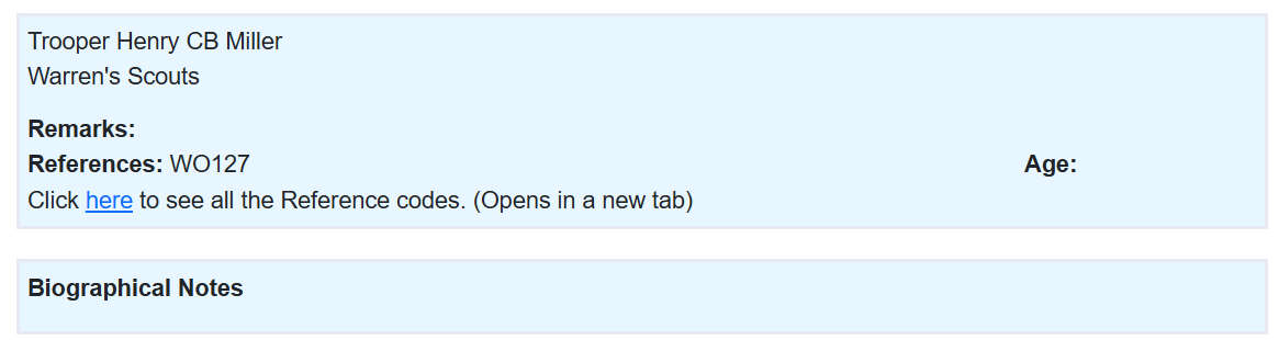 QSA - Queen South Africa Medal - Trooper HCB Miller - Warren's Scouts (LOW NUMBER)