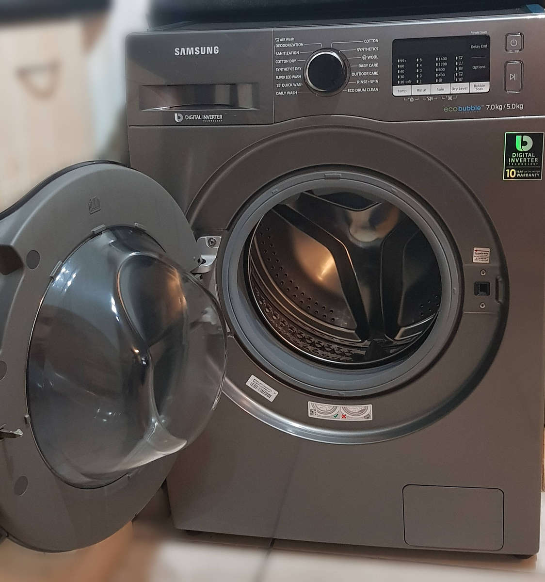 Samsung 7KG/5KG Front Load Washer/Dryer Combo