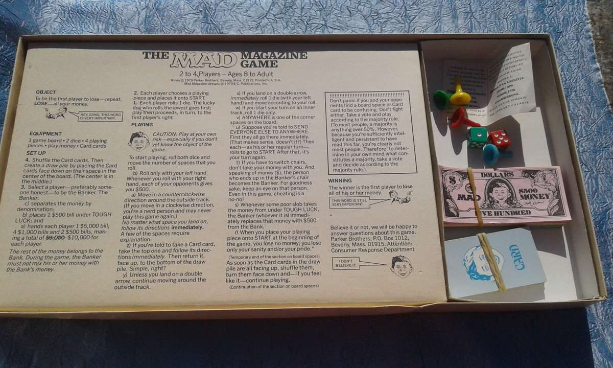 Mad Magazine Game.  Complete.