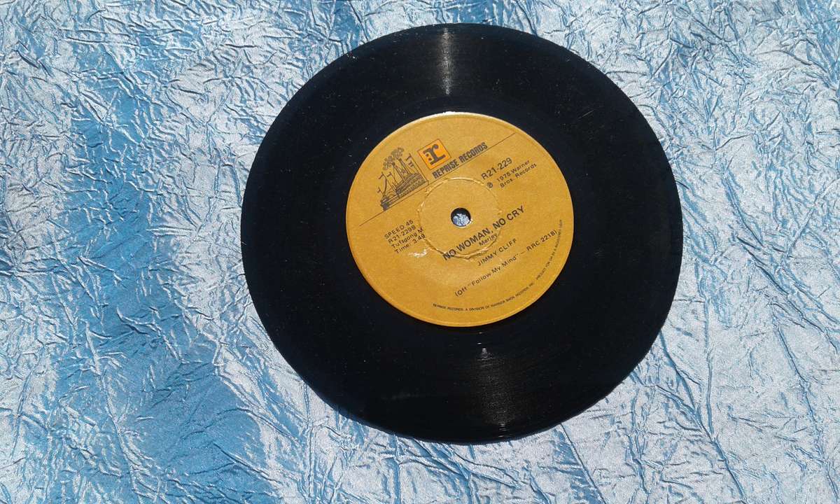 Vinyl 7` single.  No Woman No Cry.  Jimmy Cliff.  VG+ VG