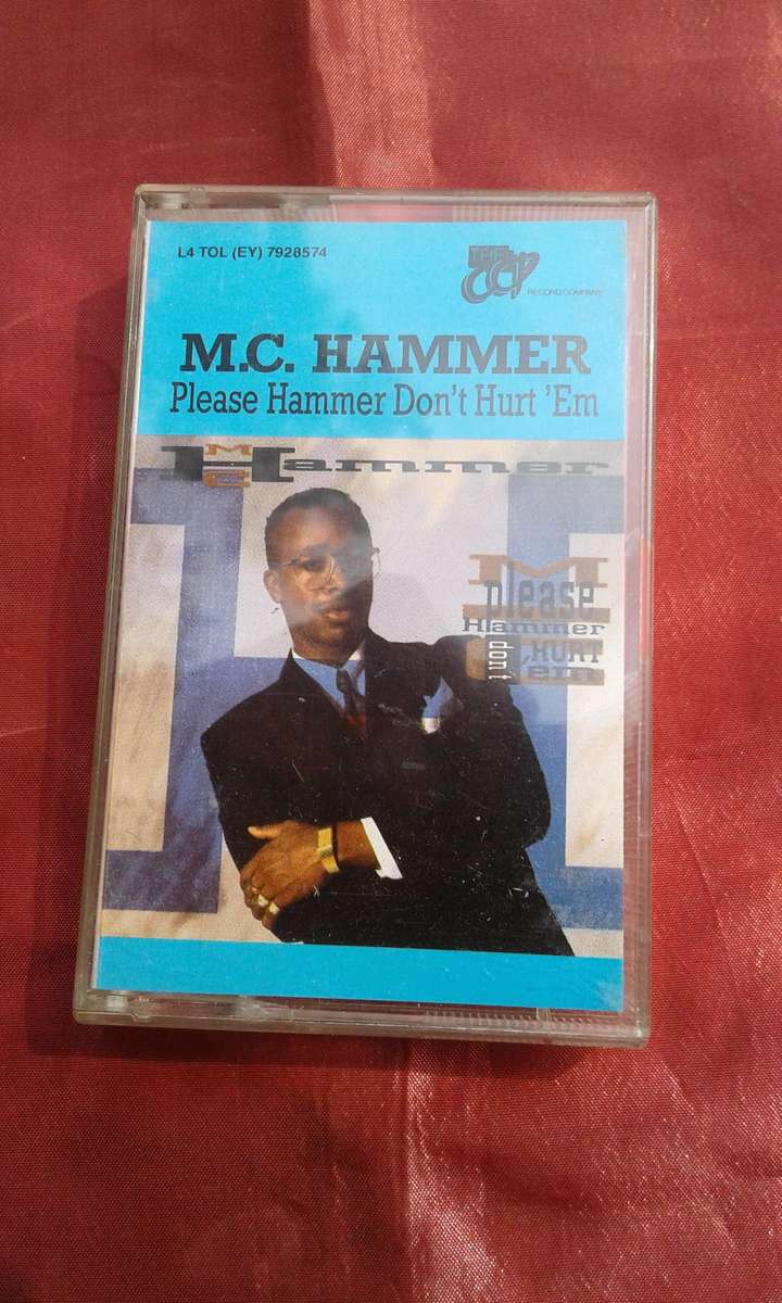 1990. Tape Cassette  M.C. Hammer.  Please Hammer Don't Hurt 'Em.