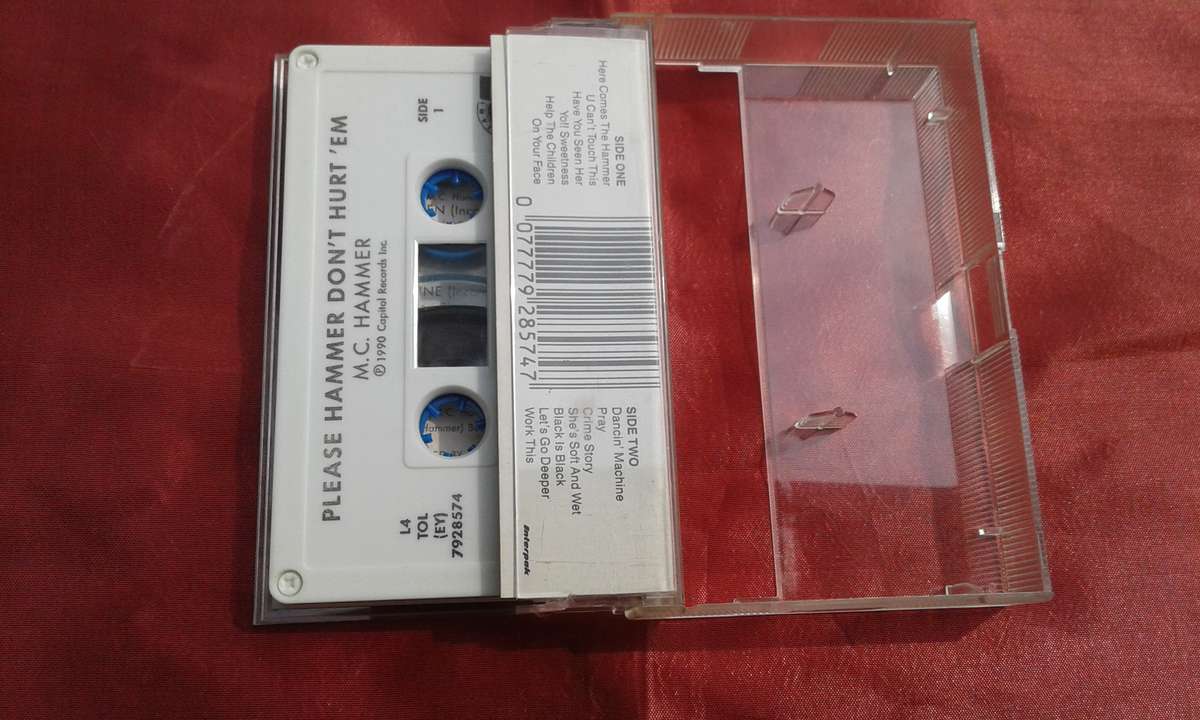 1990. Tape Cassette  M.C. Hammer.  Please Hammer Don't Hurt 'Em.