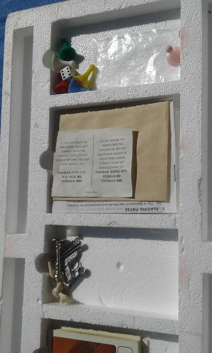 Cluedo The Great Detective Game.  Tweetalige Reels.  Waddingtons.  8-Adult.  Players 2-6.