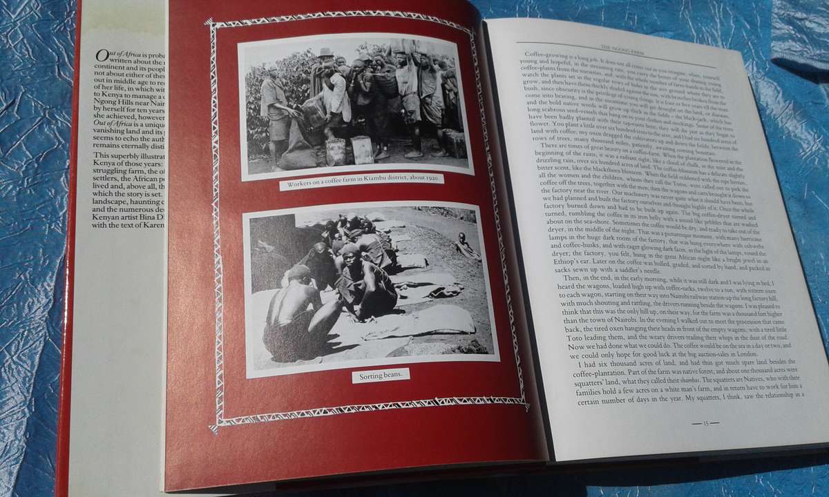 "Out of Africa"  Karen Blixen.  Hard cover.