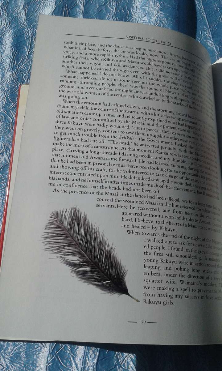 "Out of Africa"  Karen Blixen.  Hard cover.