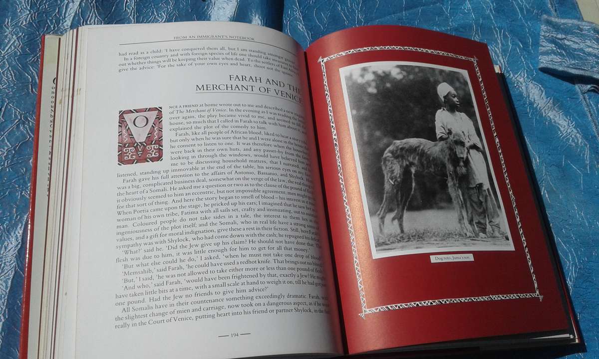 "Out of Africa"  Karen Blixen.  Hard cover.