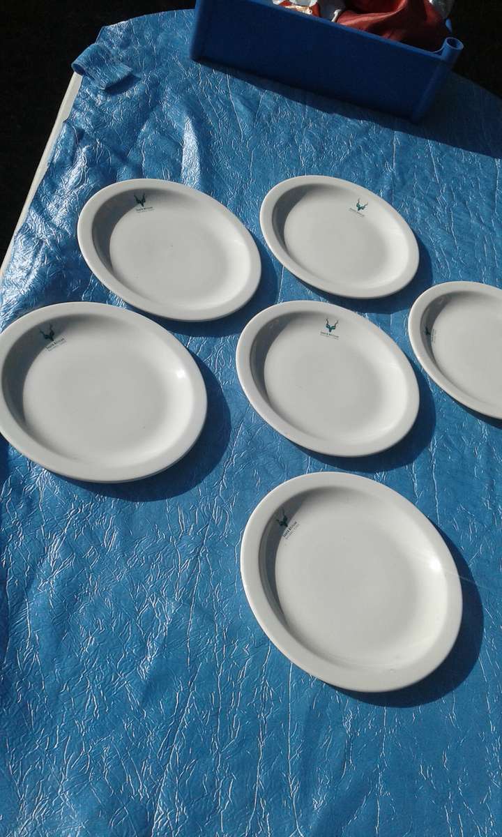 Set of six dinner plates.  National Parks.  Condition:  Very good.  No chips, cracks or repairs.