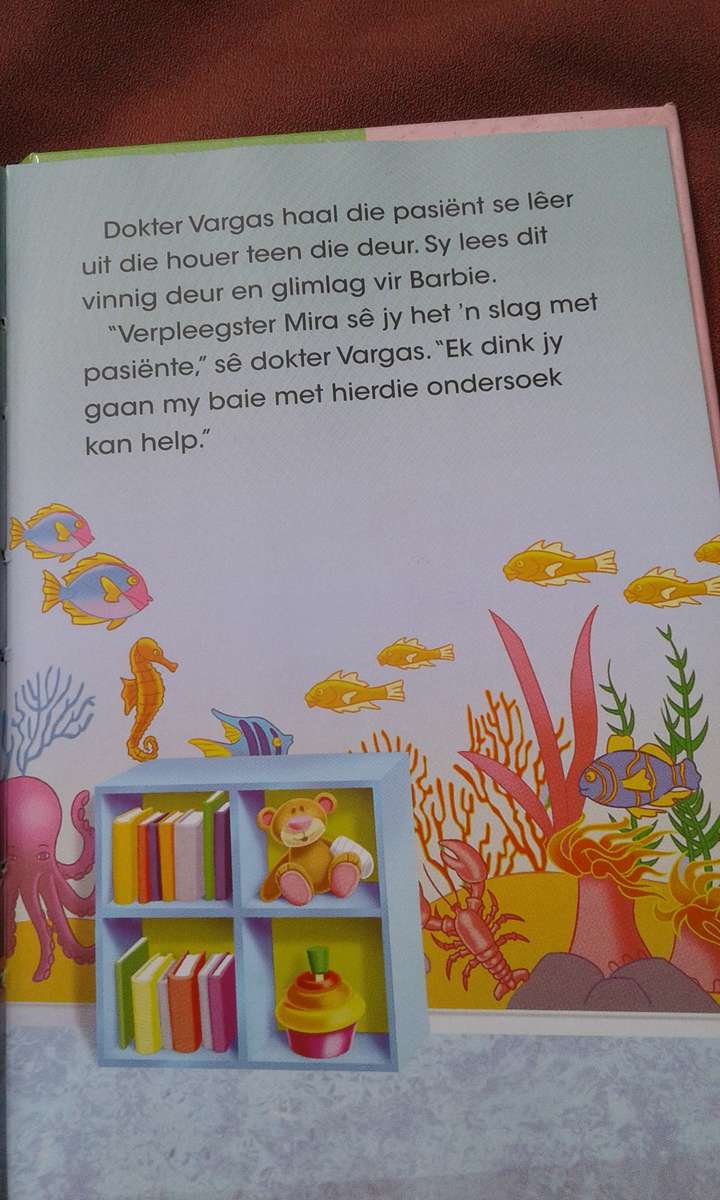 "Barbie Dalk word ek 'n Dokter"  Hard cover.