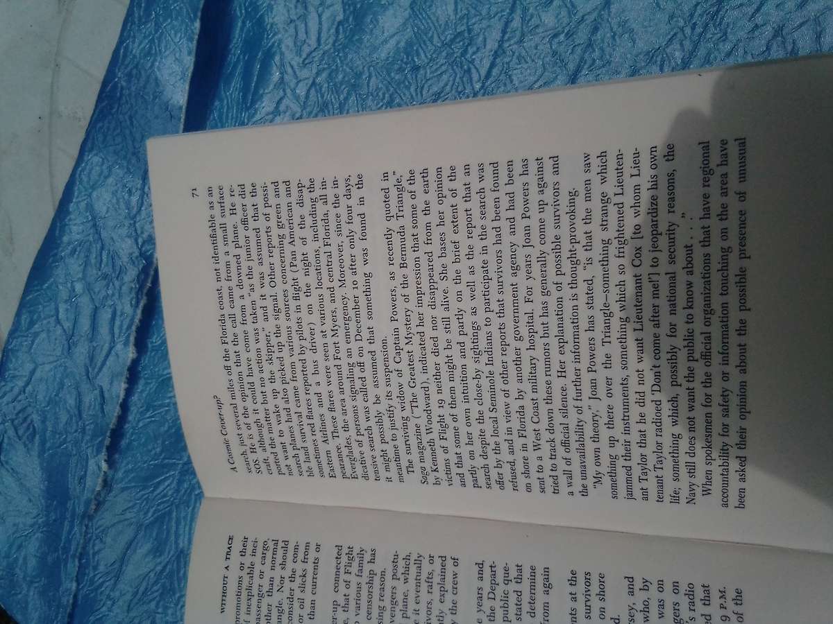 `Without a trace'.   More Evidence from the Bermuda Triangle.   Hard cover