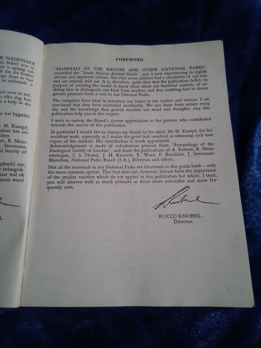 Soogdiere/Mammals  Ninth edition.  1977.Soft cover.