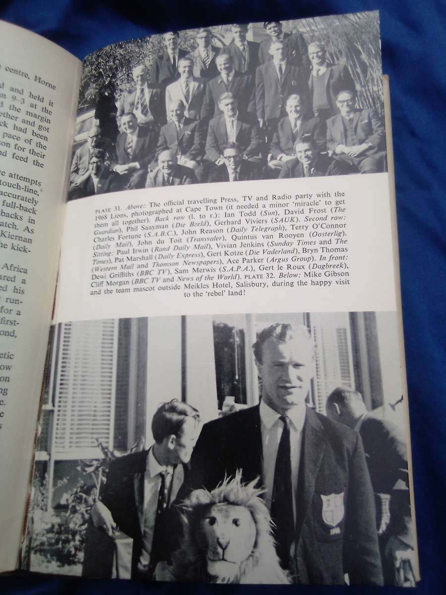 `On Trek Again"  The British Rugby Lions in South Africa 1968.  Hard cover.