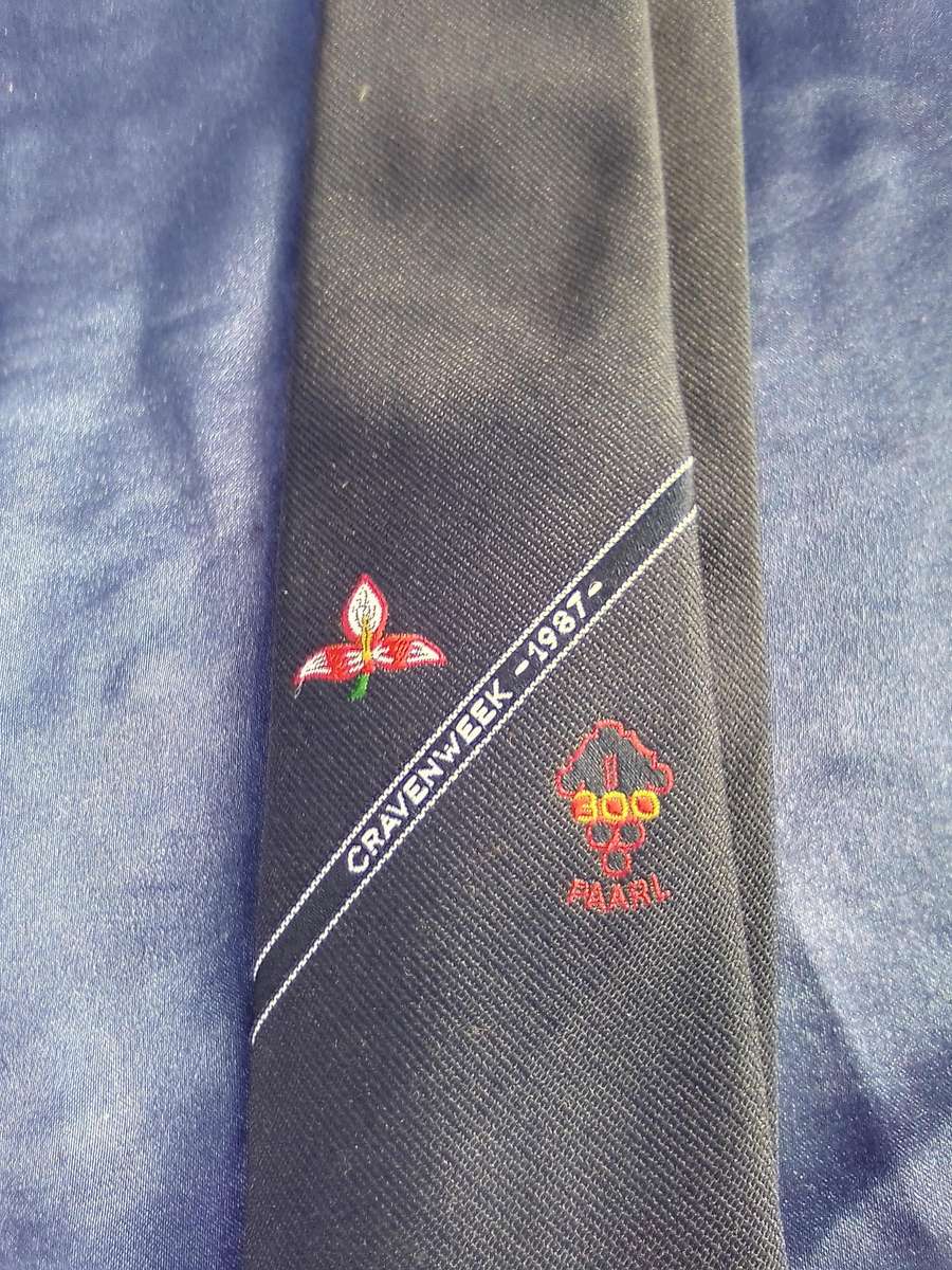 Rugby tie.  Craven Week 1987.