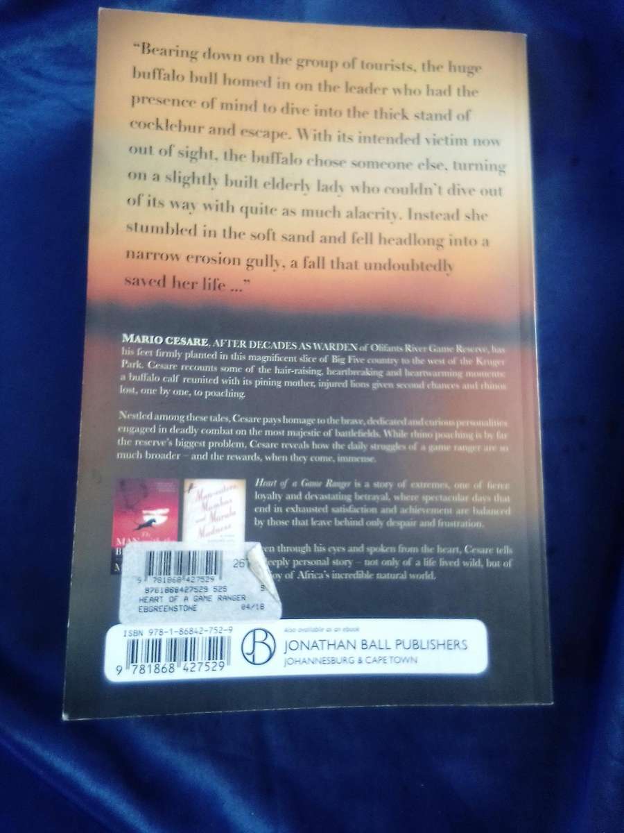 "Heart of a Game Ranger" Soft cover.