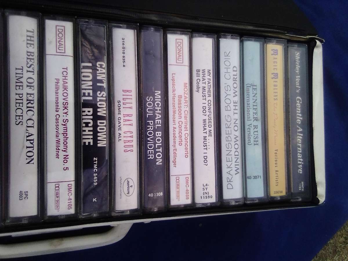 Tape Cassette carry case with 20 cassettes.