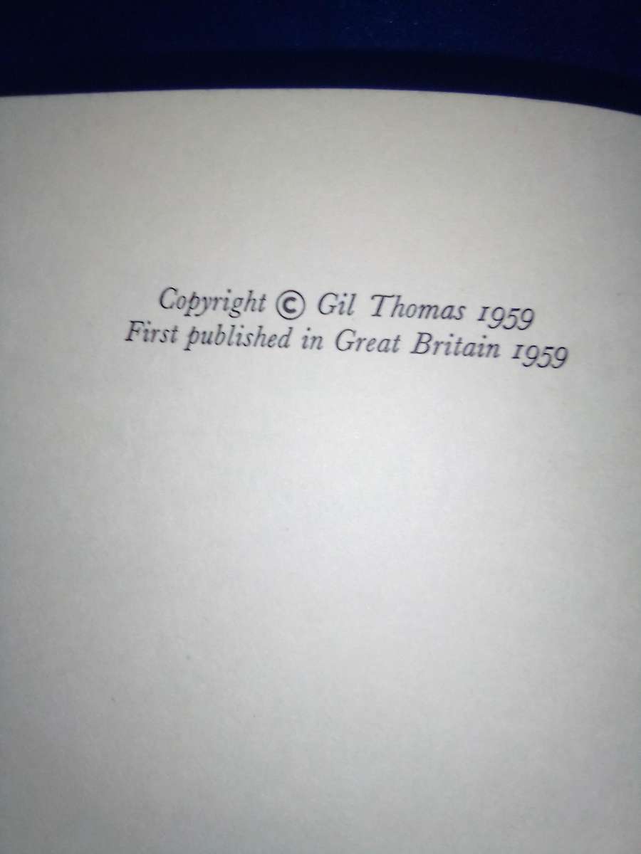 "Shoulder the Sky". Gil Thomas.  Soft cover.