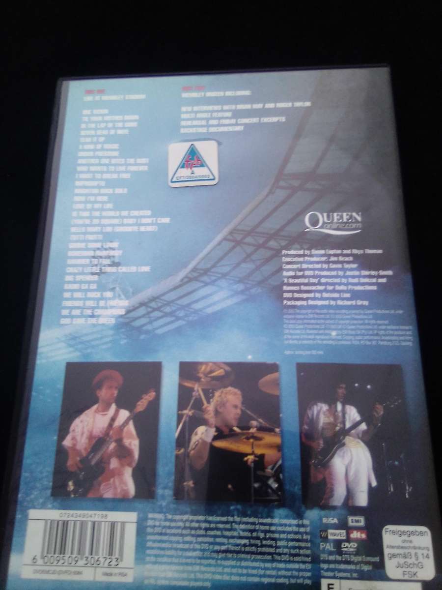DVD Queen .  Live at Wembley Stadium.  2 DVD Set.
