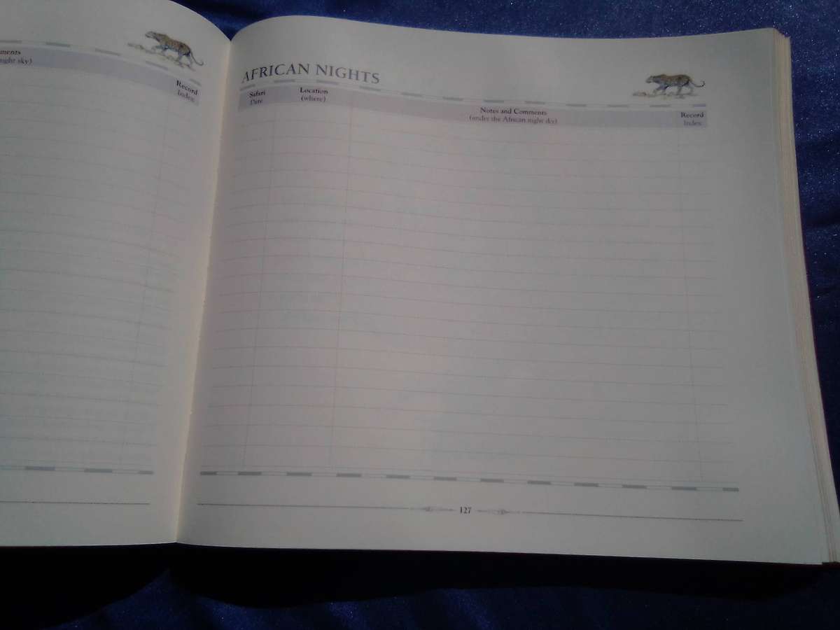 "African Safari Journal"  Excellent condition.  Hard cover.