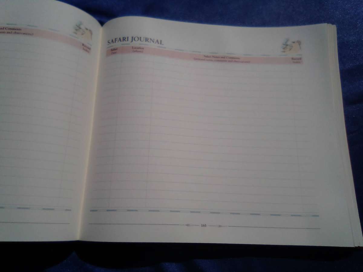 "African Safari Journal"  Excellent condition.  Hard cover.