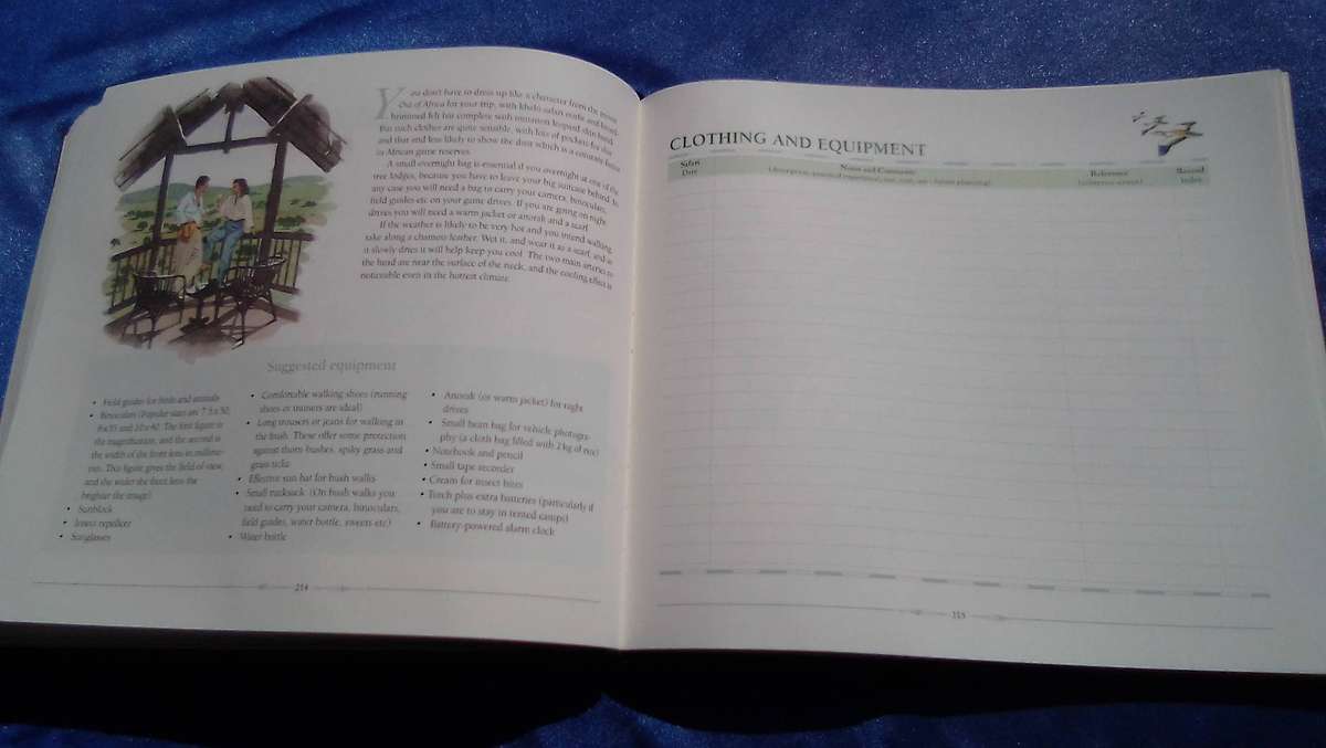 "African Safari Journal"  Excellent condition.  Hard cover.