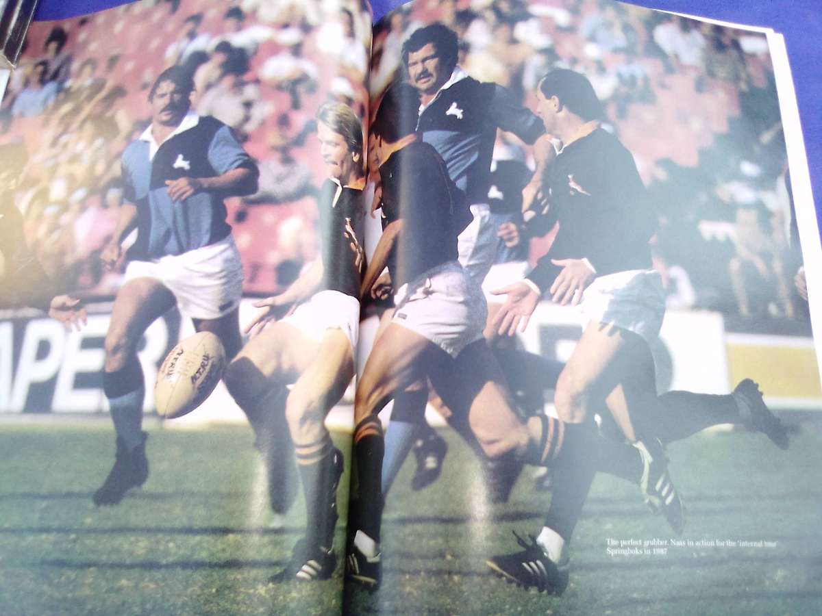 "Naas Botha.  Rugby's Golden Boy". Soft cover.