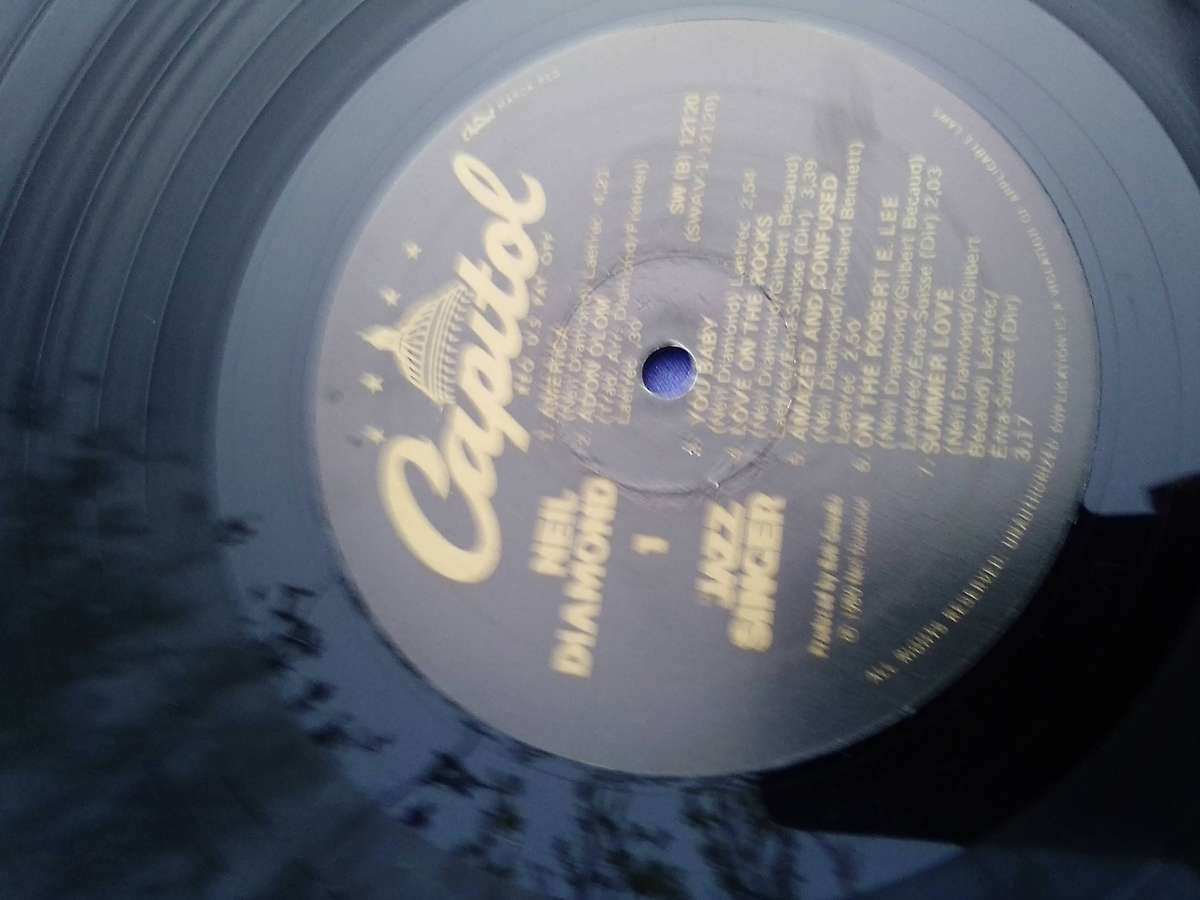 L.P. Vinyl Record.  Neil Diamond.  The Jazz Singer.  VG+ VG