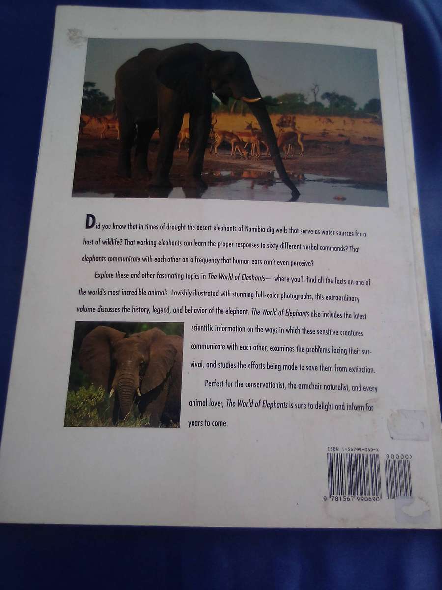 "Elephants"  Soft cover.
