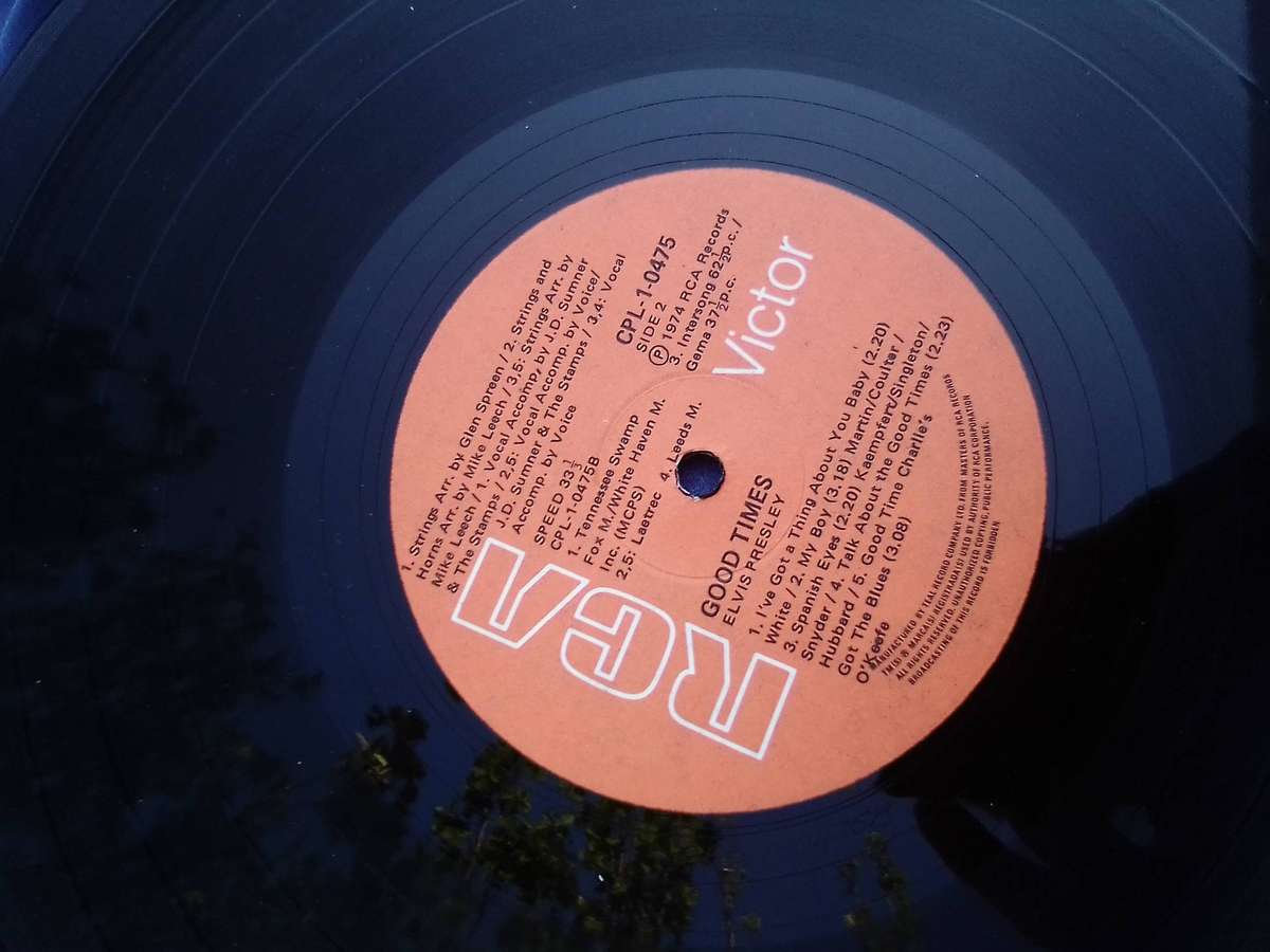 L.P. Vinyl Record. Elvis.  Good Times.  VG  VG