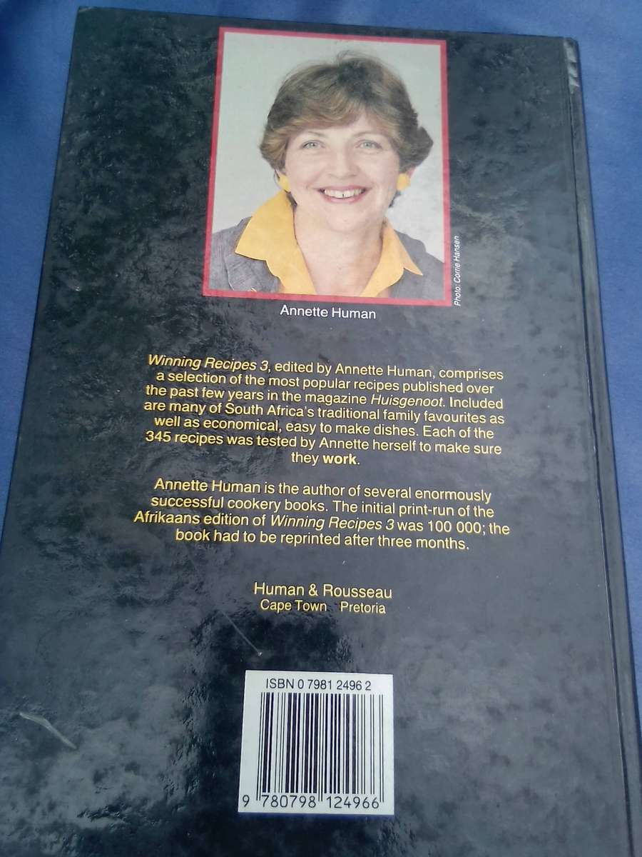 "Winning Recipes 3" Annette Human.  Hard cover.