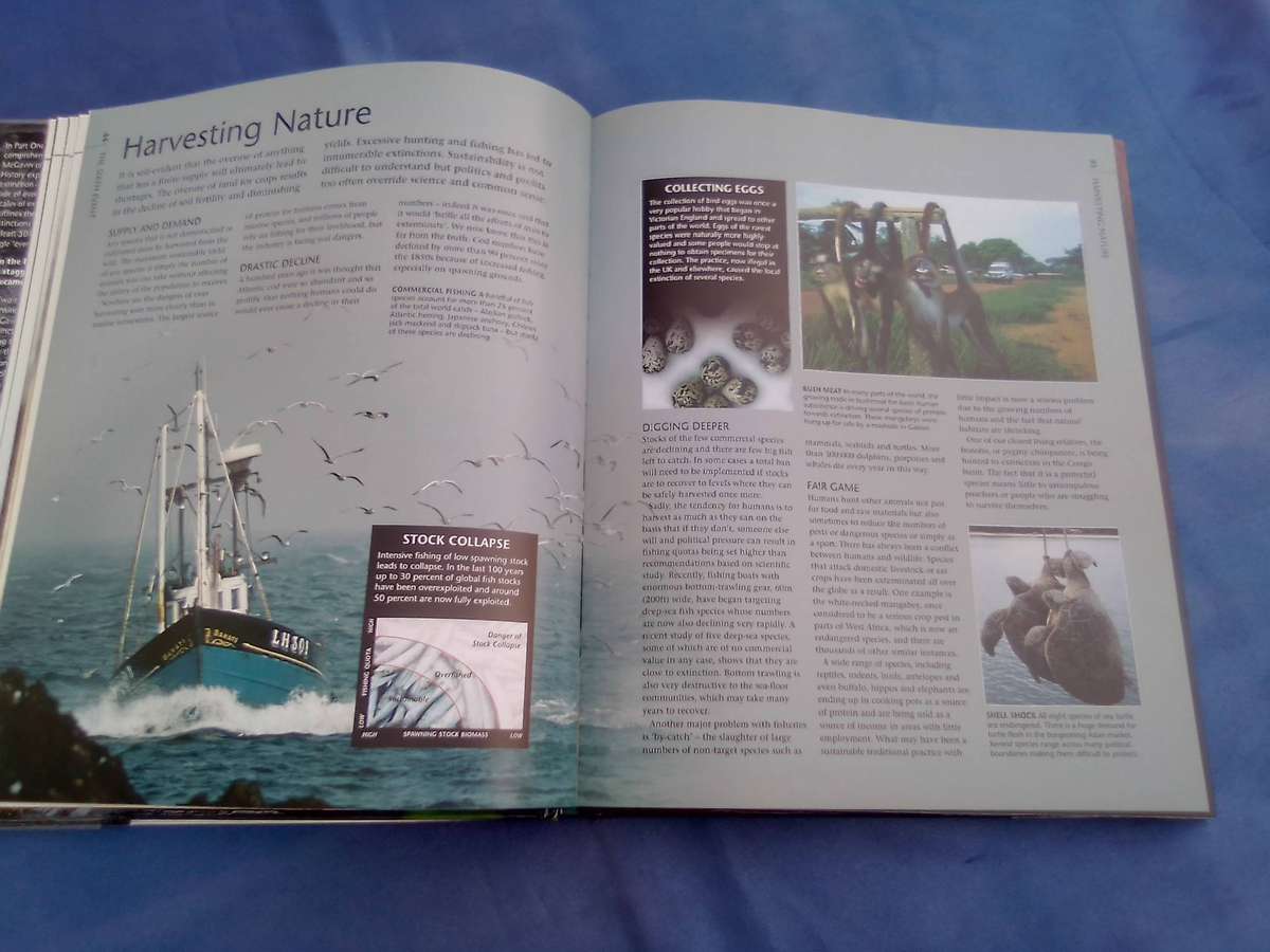 "Endangered". Wildlife on the brink of Extinction.   Hard cover.