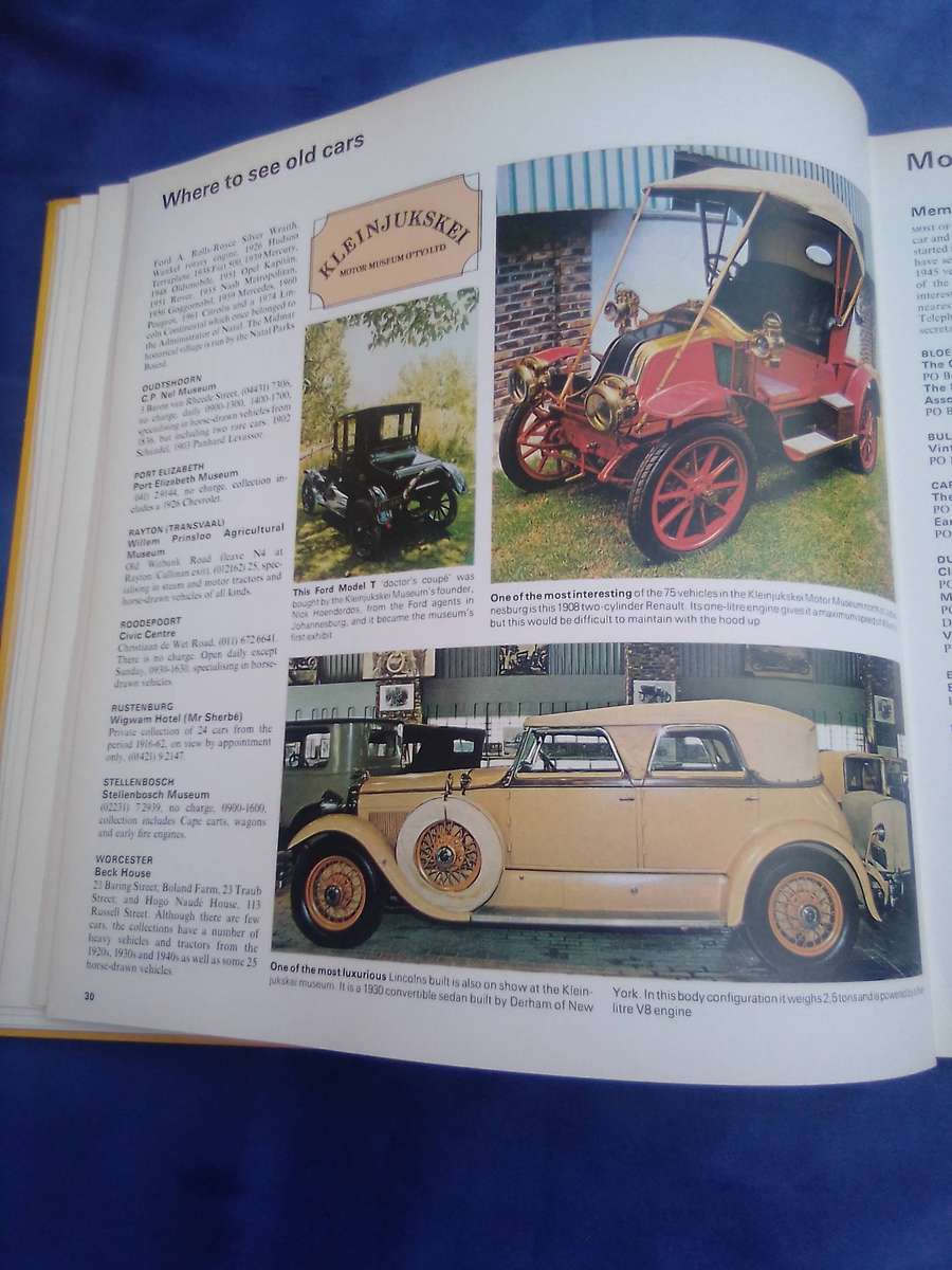 "AA. The South African Car Book". Hard cover.