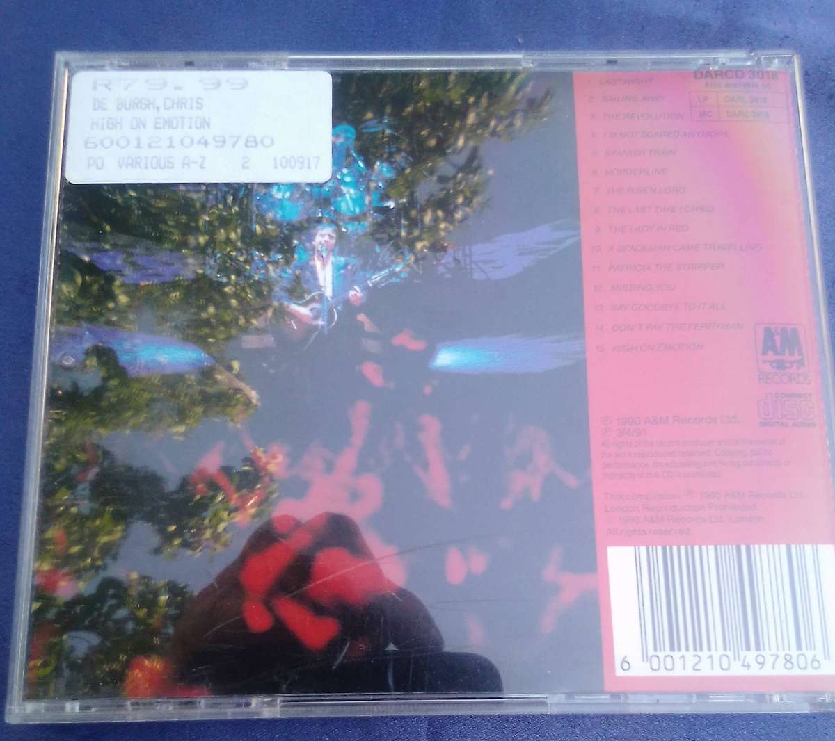 CD.  Chris de Burgh.  High on Emotion.