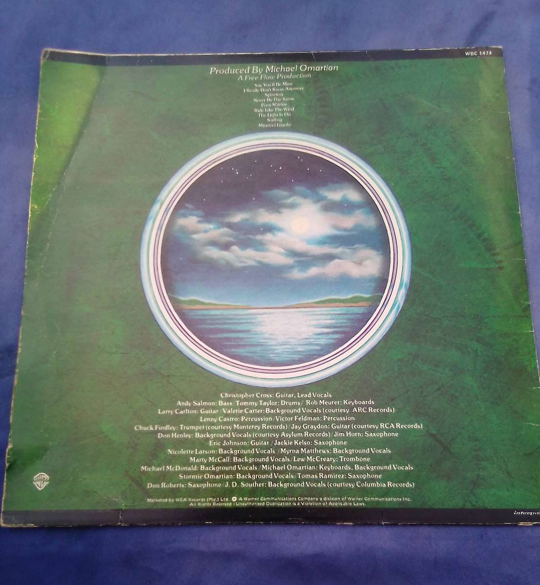 L.P. Christopher Cross.  Cover: Very good.  L.P. Very good.