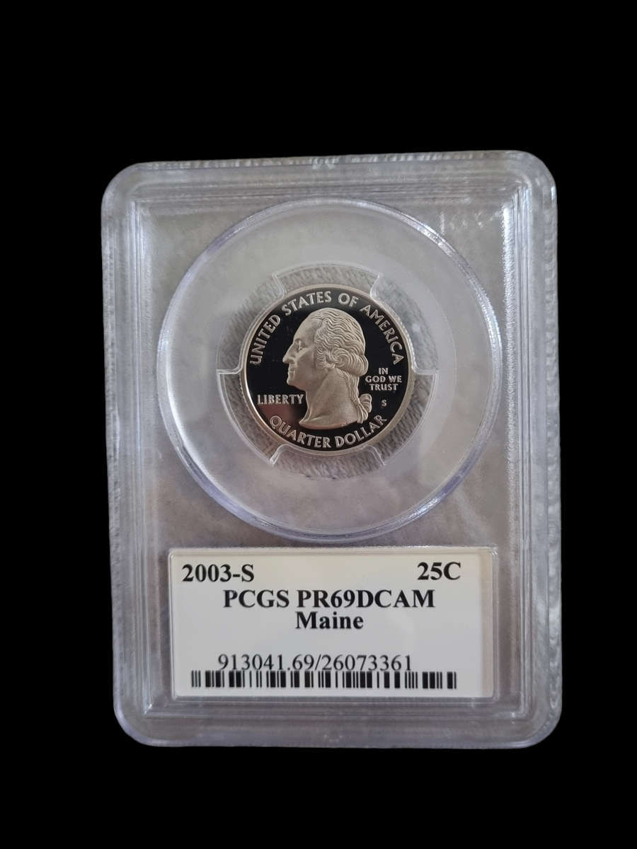 USA: 2003-S 25c,Maine PF69