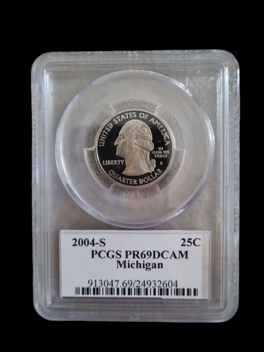 USA: 2004-S 25c, Michigan  PF69