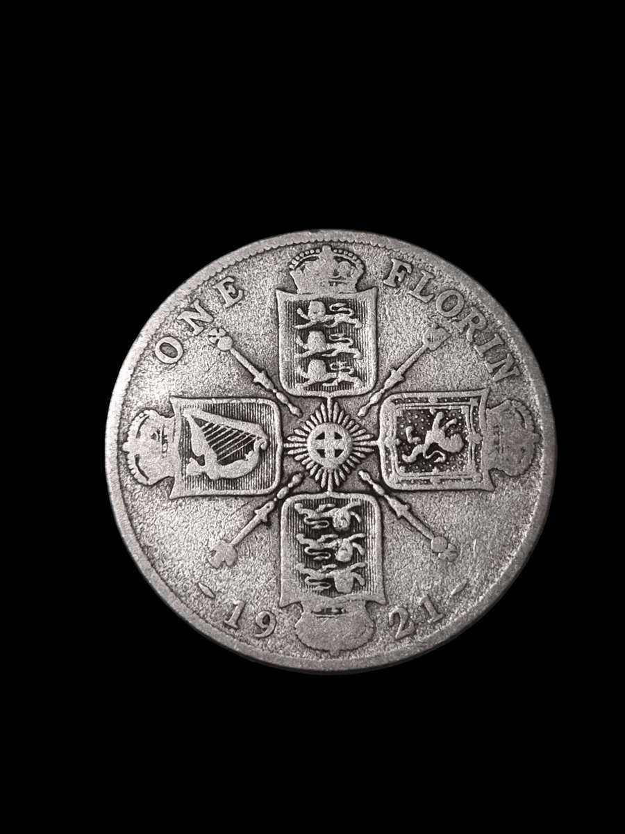 Great Britain: 1921 Silver Florin