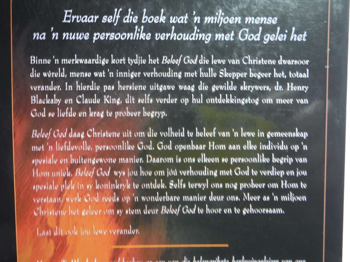 Beleef God - Afrikaans Paperback - Henry T. Blackaby