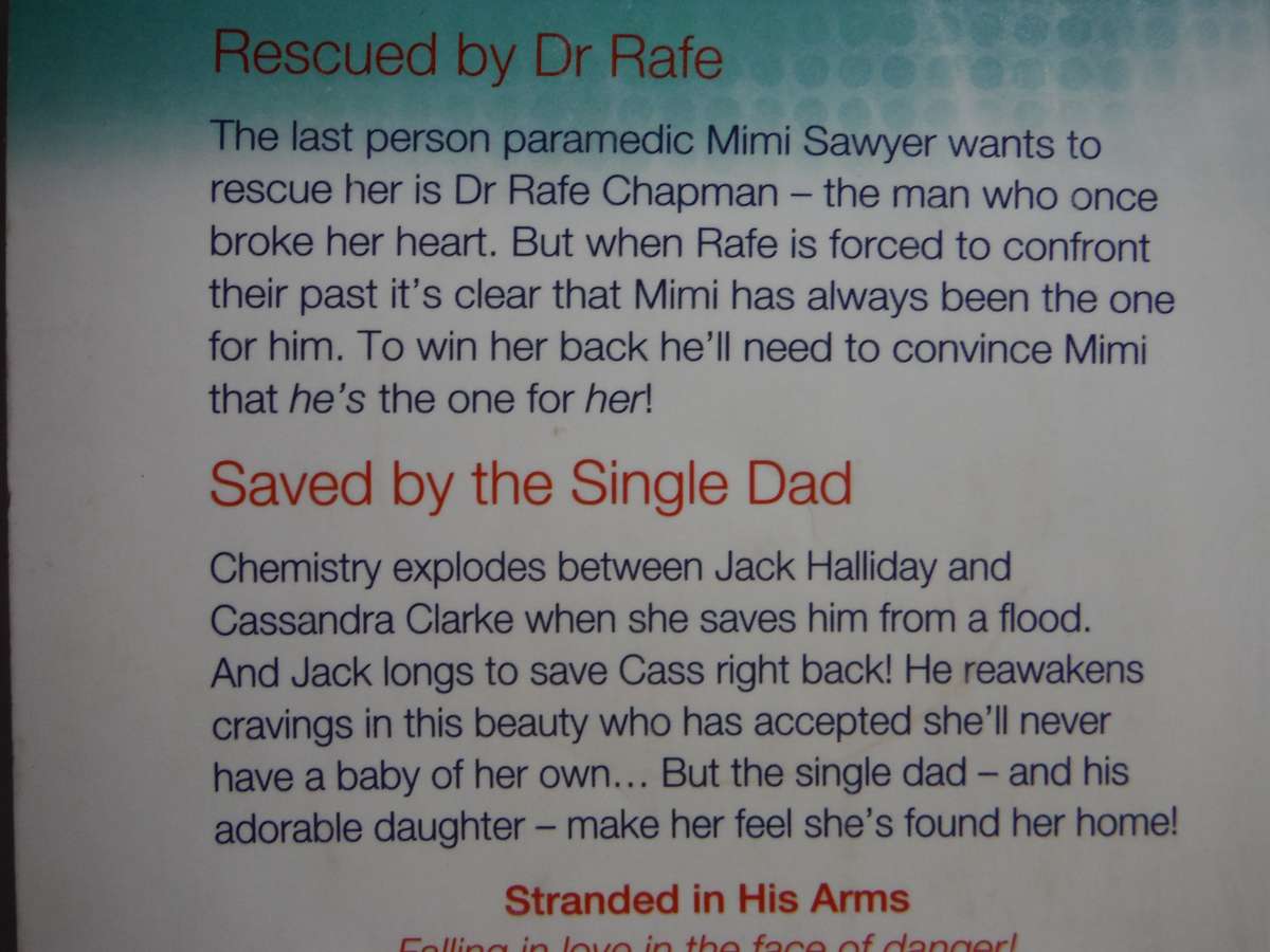 Mills & Boon 2 in 1 - Paperback - Rescued by Dr Rafe and Saved by the Single Dad