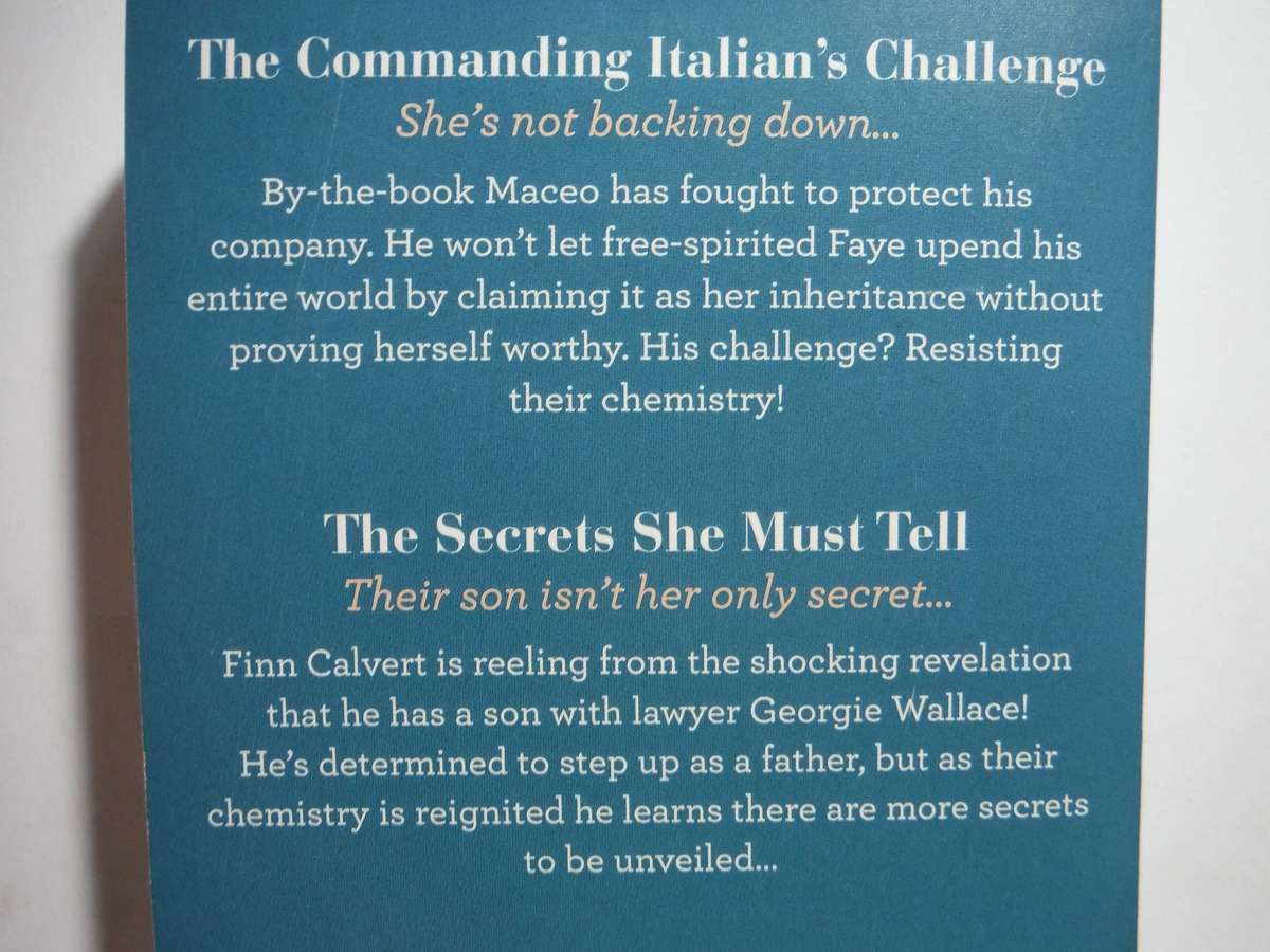 Mills & Boon 2 in 1 - Paperback - The Commanding Italian's Challenge and The Secrets She Must Tell