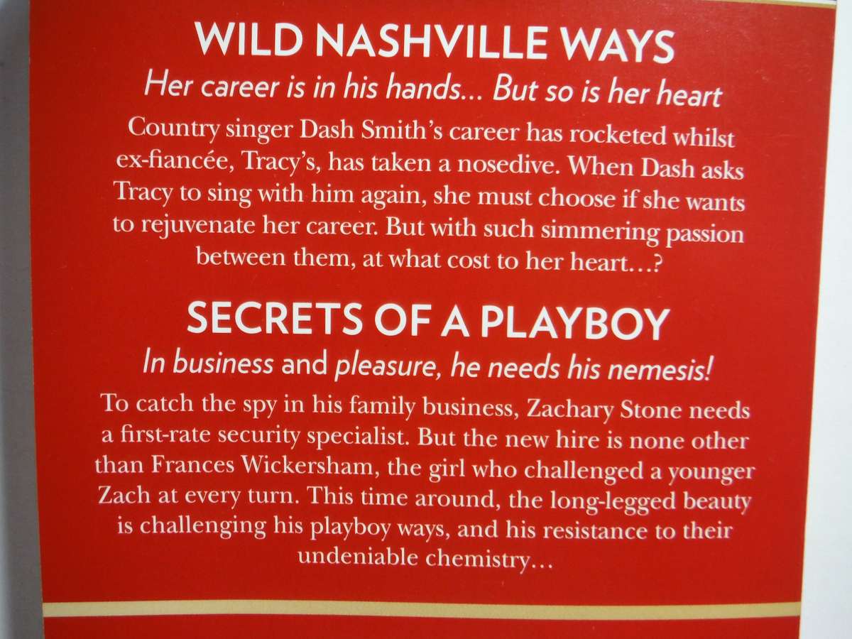 Mills & Boon 2 in 1 - Paperback - Wild Nashville Ways and Secrets of a Playboy