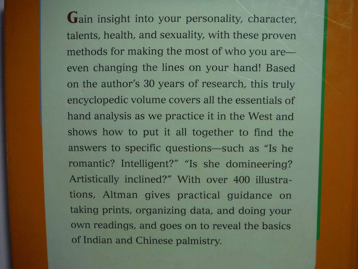 The Book of Palmistry - Hardcover - Nathaniel Altman