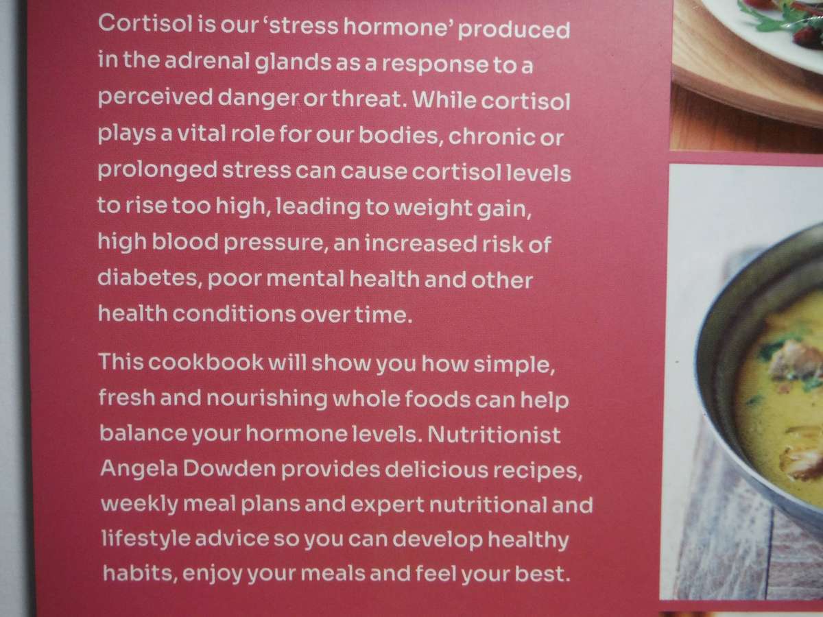 The Cortisol Fix Recipe Book - Softcover - Angela Dowden