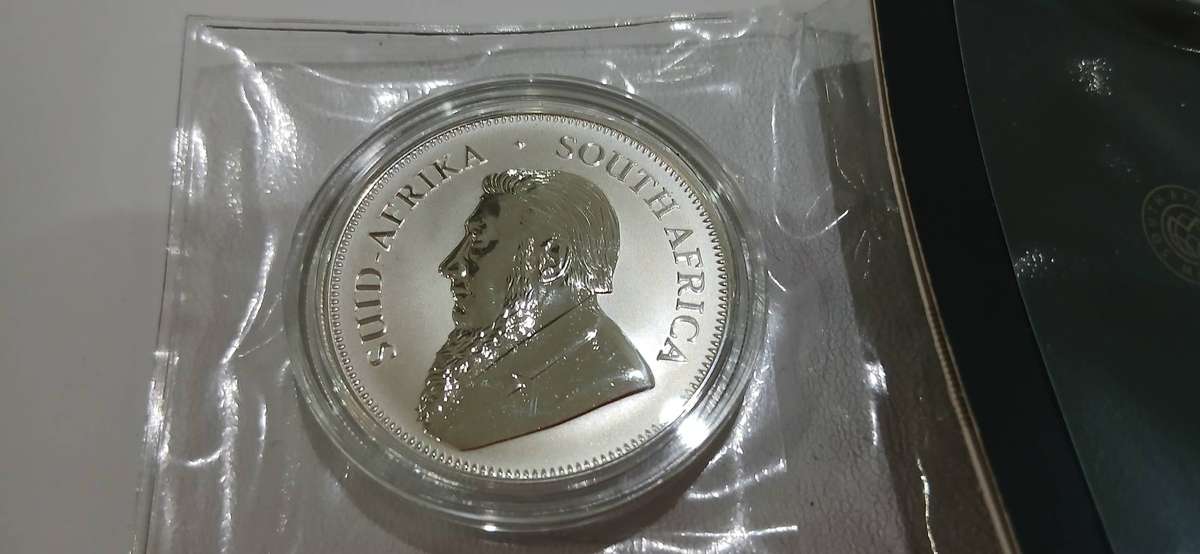1oz UNC. 50th Krugerrand Silver .999 Free Shipping