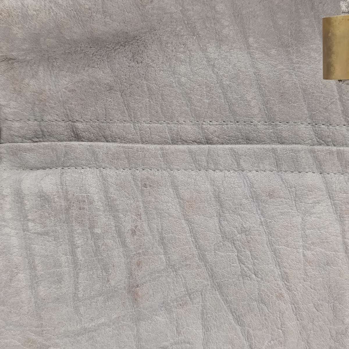 Buffalo leather colour grey handbag